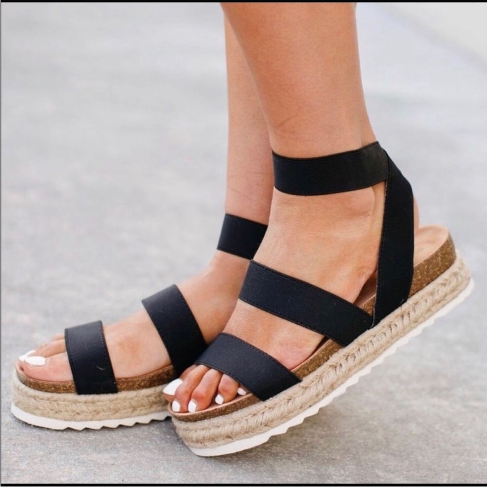 EUC Nature Breeze Cork Ankle Strap Espadrilles